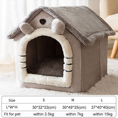 Soft Winter Dog Cat Bed House