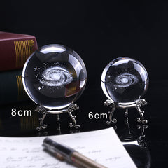 6/8cm Galaxy Miniature 3D Crystal Ball